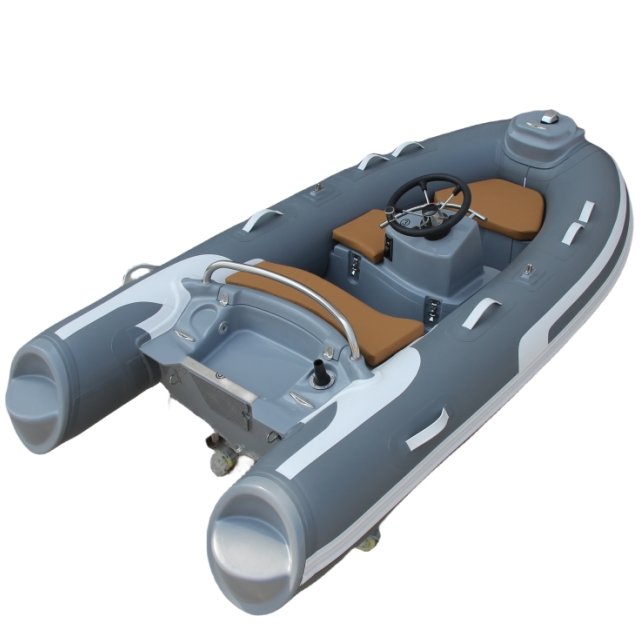 Zhenbo CE Small Dinghy 300 RIB Rigid Hull Center Console Inflatable Hypalon PVC Rescued Boat with Engine